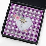 Gift For My Beautiful Girlfriend Necklace Valentine Necklace Clan Dunlop Dress Tartan Cross Dancing Necklace Scottish Tartan Jewelry