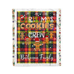 Personalized Gift Tartan Plaid Blanket Clan Buchanan Modern With Christmas Cookie Baking Crew Christmas Gift Blanket, Plaid Blanket, Christmas Fleece Blanket, Christmas Blanket, Tartan Blanket, Scottish Blanket, Scotland Blanket, Family Name Blanket, Custom Blanket, Personalized Blanket