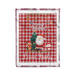 Personalized Gift Tartan Plaid Blanket Clan Lennox Dress With Funny Santa Snowman Reindeer Merry Christmas Fleece Blanket, Home Living Room, Plaid Blanket, Tartan Blanket, Scottish Blanket, Buffalo fleece blanket, Christmas Blanket