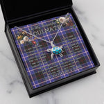 Sea Turtle Necklace To My Beautiful Soulmate Necklace In Your Eyes I Have Found My Home Clan Dunlop Modern Tartan Blue Turtle Necklace