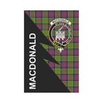 Scotstee Shop MacDonald (Clan Ranald) Tartan Garden Flag - Flash Style