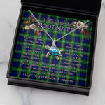 Sea Turtle Necklace To My Beautiful Soulmate Necklace In Your Eyes I Have Found My Home Clan Bannerman Tartan Blue Turtle Necklace