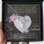 Gift For My Beautiful Girlfriend Necklace Valentine Necklace Clan Carruthers Tartan Cross Dancing Necklace Scottish Tartan Jewelry