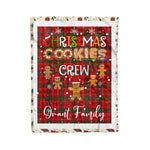 Personalized Gift Tartan Plaid Blanket Clan Grant Weathered With Christmas Cookie Baking Crew Christmas Gift Blanket, Plaid Blanket, Christmas Fleece Blanket, Christmas Blanket, Tartan Blanket, Scottish Blanket, Scotland Blanket, Family Name Blanket, Custom Blanket, Personalized Blanket
