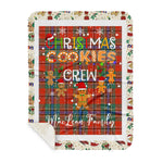 Personalized Gift Tartan Plaid Blanket Clan MacLean Of Duart With Christmas Cookie Baking Crew Christmas Gift Sherpa Blanket, tartan sherpa blanket,buffalo plaid sherpa blanket,christmas sherpa blanket,Christmas Throw Blanket,green plaid sherpa blanket,green sherpa blanket