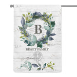 Scotstee Shop - Personal Name Monogram Clan Bisset Tartan Garden Flag Family Name Scottish