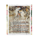 Scotstee Shop - Personalized Gift Letter To My Husband Lovely Quotes Gift Fleece Blanket