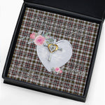 Gift For My Beautiful Girlfriend Necklace Valentine Necklace Clan Little Arisaid Tartan Cross Dancing Necklace Scottish Tartan Jewelry