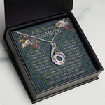 To My Beautiful Soulmate Necklace In Your Eyes I Have Found My Home Clan Baillie Hunting Tartan Rising Phoenix Necklace