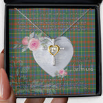 Gift For My Beautiful Girlfriend Necklace Valentine Necklace Clan MacKintosh Hunting Tartan Cross Dancing Necklace Scottish Tartan Jewelry