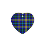 Weir Modern Tartan Heart Ornaments, Christmas Tree Ornament, Plaid Christmas Ornaments, Ceramic Heart Christmas Tree Decoration, Christmas Ornament, Plaid Ornament, Tartan Ornament, Buffalo Plaid Ornament