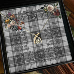 To My Beautiful Soulmate Necklace In Your Eyes I Have Found My Home Clan Glen Grey Tartan Wishbone Dancing Necklace