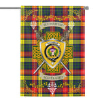 House Flag - Buchanan Modern Irish Shield Celtic Cross Tartan Garden Flag St Patrick's Day Garden Flag
