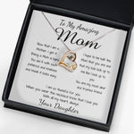 Love Dancing Necklace - Mom Necklace - To My Amazing Mom Gorgeous Necklace for Mom from Daughter Mother's Day Gift