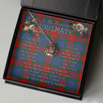 To My Beautiful Soulmate Necklace In Your Eyes I Have Found My Home Clan Mar Tartan Crown Pendant Necklace