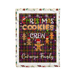 Personalized Gift Tartan Plaid Blanket Clan Carnegie Modern With Christmas Cookie Baking Crew Christmas Gift Blanket, Plaid Blanket, Christmas Fleece Blanket, Christmas Blanket, Tartan Blanket, Scottish Blanket, Scotland Blanket, Family Name Blanket, Custom Blanket, Personalized Blanket