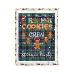 Personalized Gift Tartan Plaid Blanket Clan Stevenson With Christmas Cookie Baking Crew Christmas Gift Blanket, Plaid Blanket, Christmas Fleece Blanket, Christmas Blanket, Tartan Blanket, Scottish Blanket, Scotland Blanket, Family Name Blanket, Custom Blanket, Personalized Blanket
