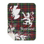 Sherpa Blanket - Tartan Blanket Thistle and Lion Scottish Clan MacKintosh Plaid Blanket, plaid sherpa blanket queen,purple sherpa blanket,queen sherpa blanket,queen size sherpa blanket,red sherpa blanket,scottish tartan blankets,sherpa blanket,sherpa christmas blanket