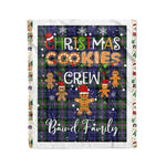 Personalized Gift Tartan Plaid Blanket Clan Baird With Christmas Cookie Baking Crew Christmas Gift Blanket, Plaid Blanket, Christmas Fleece Blanket, Christmas Blanket, Tartan Blanket, Scottish Blanket, Scotland Blanket, Family Name Blanket, Custom Blanket, Personalized Blanket