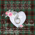 Rising Phoenix Necklace - Valentine Necklace Clan Buchan Ancient Tartan Gift for Girlfriend, Gift for My Wife Rising Phoenix Necklace