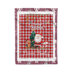 Personalized Gift Tartan Plaid Blanket Clan Lennox Dress With Funny Santa Snowman Reindeer Merry Christmas Fleece Blanket, Home Living Room, Plaid Blanket, Tartan Blanket, Scottish Blanket, Buffalo fleece blanket, Christmas Blanket