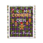 Personalized Gift Tartan Plaid Blanket Clan Carnegie With Christmas Cookie Baking Crew Christmas Gift Blanket, Plaid Blanket, Christmas Fleece Blanket, Christmas Blanket, Tartan Blanket, Scottish Blanket, Scotland Blanket, Family Name Blanket, Custom Blanket, Personalized Blanket
