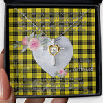 Gift For My Beautiful Girlfriend Necklace Valentine Necklace Clan MacLeod of Lewis Modern Tartan Cross Dancing Necklace Scottish Tartan Jewelry