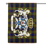 Scotstee Shop - Scotstee Shop Tartan Garden Flag Clelland Tartan Flag Clan Badge With Lion Scottish Tartan House Flag