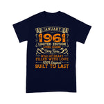 Vintage Birthday January 1961 Years Old Birthday Shirt 60th birthday gifts - Scotstee Shop