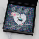Sea Turtle Necklace Gift for My Beautiful Girlfriend Valentines Necklace Clan Cooper Tartan Blue Turtle Necklace