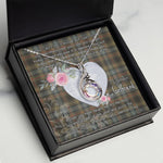 Valentine Necklace To My Beautiful Girlfriend Clan Stewart Hunting Weathered Tartan Gift for Girlfriend, Gift for My Wife Rising Phoenix Necklace