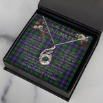 To My Beautiful Soulmate Necklace In Your Eyes I Have Found My Home Clan Mitchell Tartan Rising Phoenix Necklace