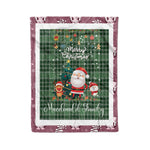 Personalized Gift Tartan Plaid Blanket Clan MacDonald Lord Of The Isles With Funny Santa Snowman Reindeer Merry Christmas Fleece Blanket, Home Living Room, Plaid Blanket, Tartan Blanket, Scottish Blanket, Buffalo fleece blanket, Christmas Blanket