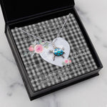 Sea Turtle Necklace Gift for My Beautiful Girlfriend Valentines Necklace Clan MacPhee Black Tartan Blue Turtle Necklace