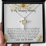 To My Amazing Mommy Gift Necklace, 1st Mother’s Day Present For New Mom From New Born Baby, Sentimental Gift From Baby To Mom, Mother's Day Cross Necklace