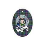 Wood Scottish Clan Badge Plaid Ornament Gift. Christmas Tree Ornament Wood Tartan Ornament,  ceramic ornament, personalized christmas ornaments, christmas tree ornaments, christmas door decorations, Plaid Ornament, Tartan Ceramic Ornament