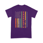 Vintage USA Flag Awesome Since August 1973 46th Birth 4th Of July Shirt 1973 T Shirt - Scotstee Shop