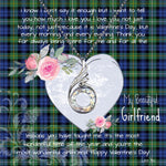 Rising Phoenix Necklace - Valentine Necklace Clan Campbell Argyll Ancient Tartan Gift for Girlfriend, Gift for My Wife Rising Phoenix Necklace