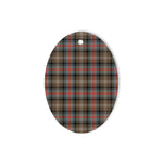 Sutherland Weathered Tartan Oval Ornaments, Christmas Tree Ornament, Plaid Christmas Ornaments, Ceramic Oval Christmas Tree Decoration, Tartan Oval Ornaments, Christmas Tree Ornament, Plaid Christmas Ornaments, Ceramic Oval Christmas Tree Decoration