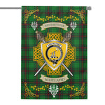 House Flag - Anstruther Hunting Irish Shield Celtic Cross Tartan Garden Flag St Patrick's Day Garden Flag