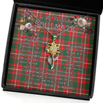 To My Beautiful Soulmate Sunflower Necklace In Your Eyes I Have Found My Home Clan Princess Margaret Tartan Jewelry For Girlfriend, Tartan Sunflower Pendant Necklace, Scottish Tartan Jewelry, valentine necklace, necklace girlfriend, necklace for wife, cute necklaces for girlfriend, jewelry for girlfriend, to my soulmate necklace, to my future wife necklace