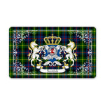 Doormat - Welcome Mat Scottish Farquharson Modern Clan Badge Tartan Door Mat, Plaid Doormat