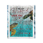 Scotstee Shop - Personalized Gift Letter For My Husband Cute Man Present Fleece Blanket