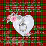 Rising Phoenix Necklace - Valentine Necklace Clan Auchinleck Tartan Gift for Girlfriend, Gift for My Wife Rising Phoenix Necklace