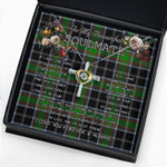 To My Beautiful Soulmate Necklace In Your Eyes I Have Found My Home Clan Webster Tartan Cross Dancing Necklace