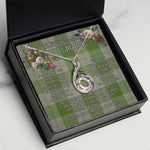 To My Beautiful Soulmate Necklace In Your Eyes I Have Found My Home Clan Cunningham Dress Green Tartan Rising Phoenix Necklace