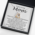 Love Dancing Necklace - To My Loving Mom - Important Person In My Life Mother's Day Gift From Daughter Necklace