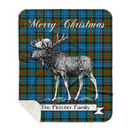 Scotstee Shop Plaid Tartan Blanket With Moose Clan Fletcher of Dunan Plaid Blanket, plaid blanket australia,plaid blanket canada,plaid christmas blanket,plaid fleece sherpa blanket,plaid sherpa blanket canada,plaid sherpa blanket lipstick,plaid sherpa blanket pink,plaid sherpa blanket queen