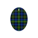 Smith Modern Tartan Oval Ornaments, Christmas Tree Ornament, Plaid Christmas Ornaments, Ceramic Oval Christmas Tree Decoration, Tartan Oval Ornaments, Christmas Tree Ornament, Plaid Christmas Ornaments, Ceramic Oval Christmas Tree Decoration