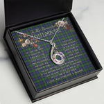 To My Beautiful Soulmate Necklace In Your Eyes I Have Found My Home Clan MacEwen Hunting Tartan Rising Phoenix Necklace